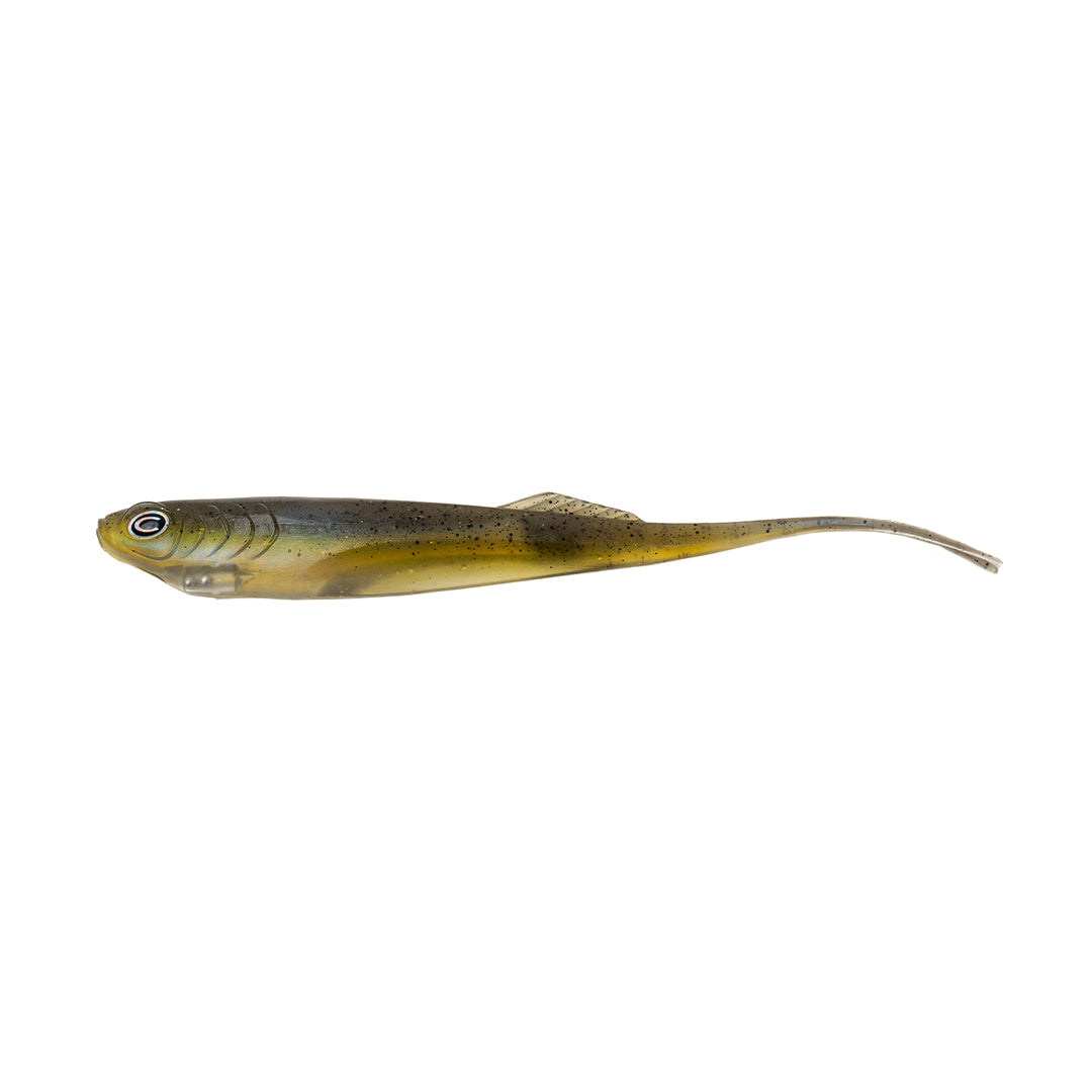 echo tail fishing lure Shad Okeechobee Fire Flat Tail Soft